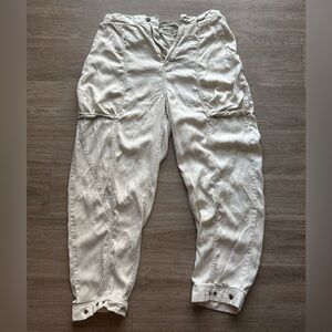 Urban Ourfitters Cream Cargo Pants